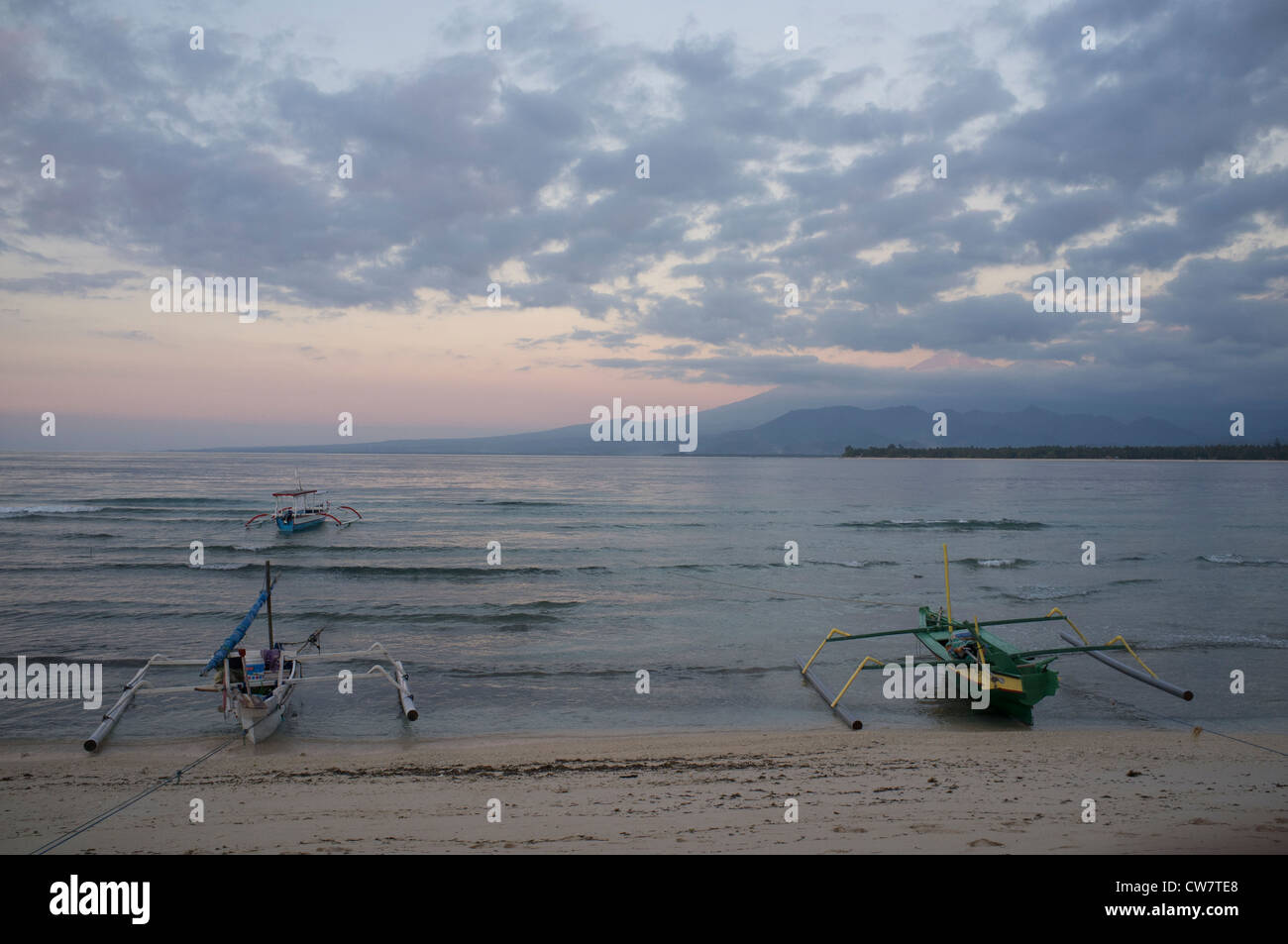 Bateaux de Lombok Banque D'Images