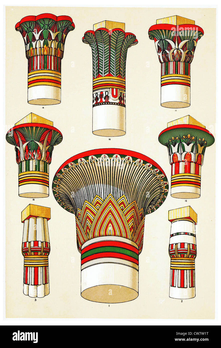 Ornements égyptien Banque D'Images