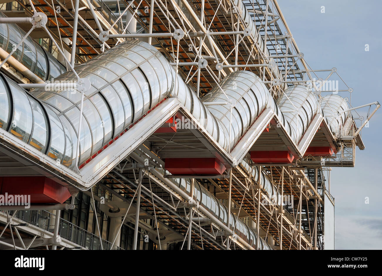 Centre Georges Pompidou à Paris, France. Banque D'Images