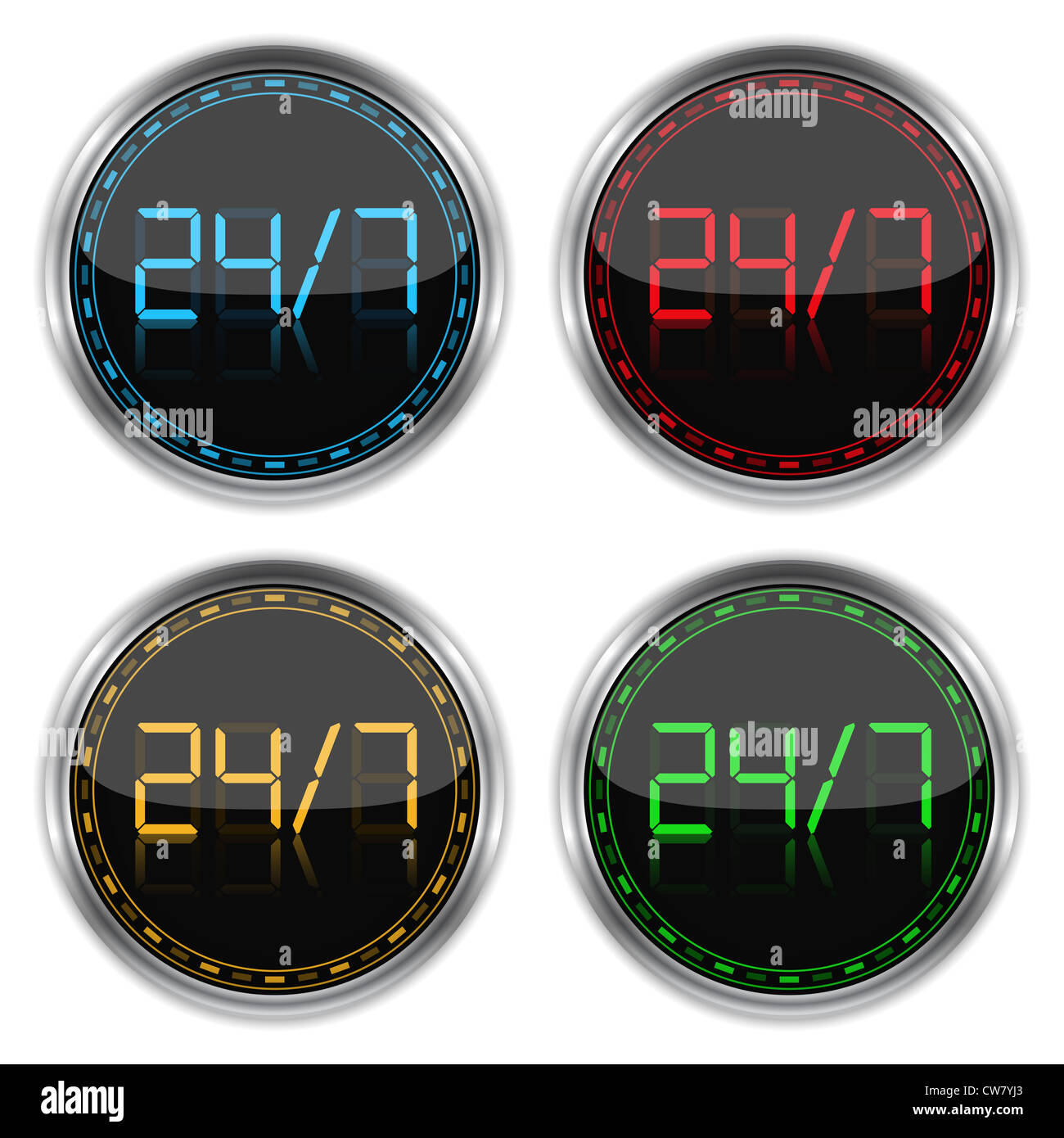 Concept de 24/7 Banque D'Images