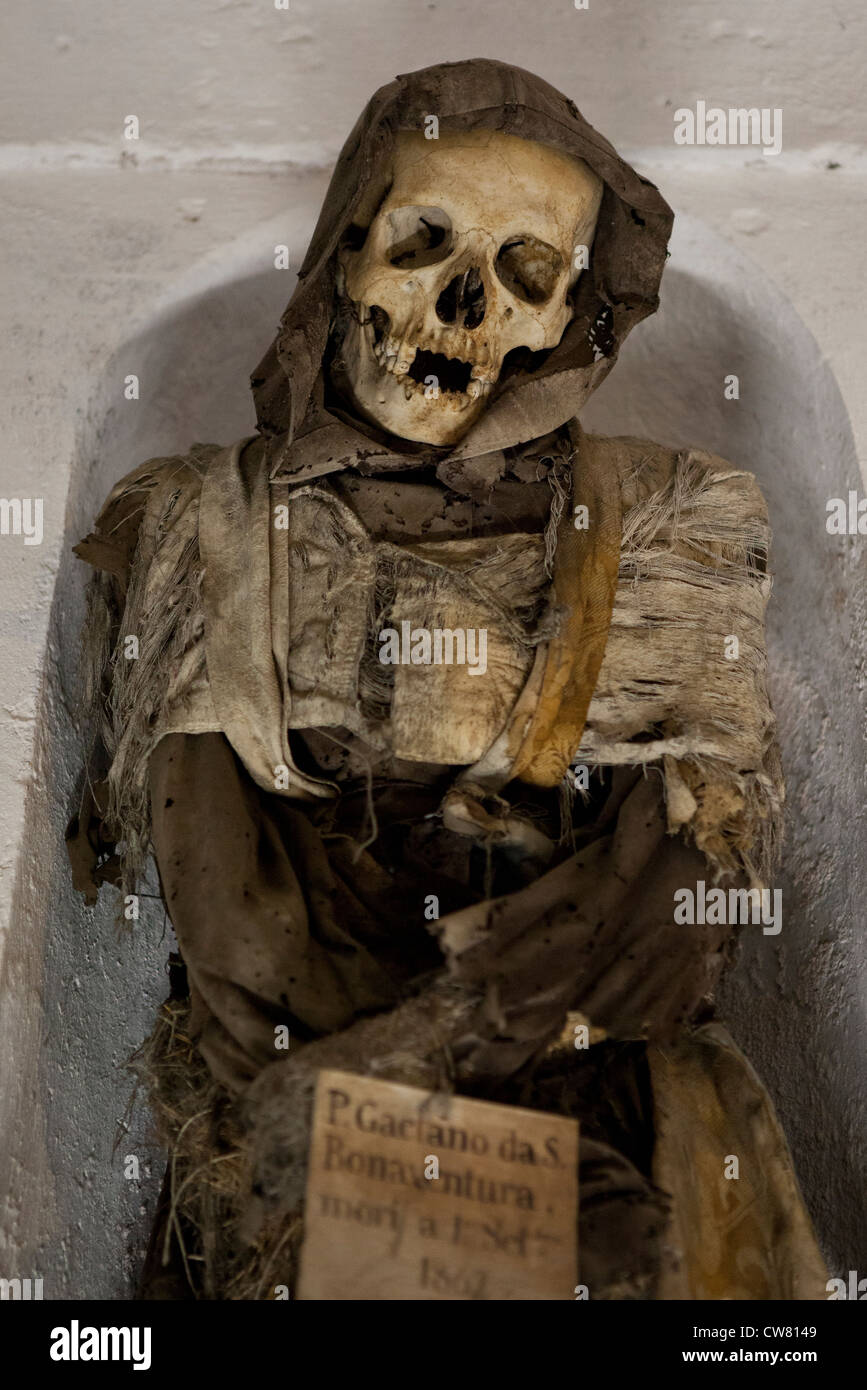 Catacombes dei Cappuccini, Palerme, Italie Banque D'Images