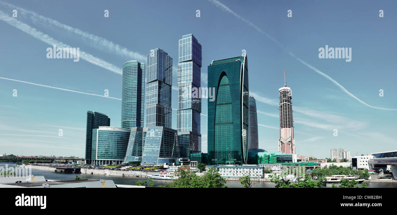 L'architecture moderne à Moscou - gratte-ciel Banque D'Images