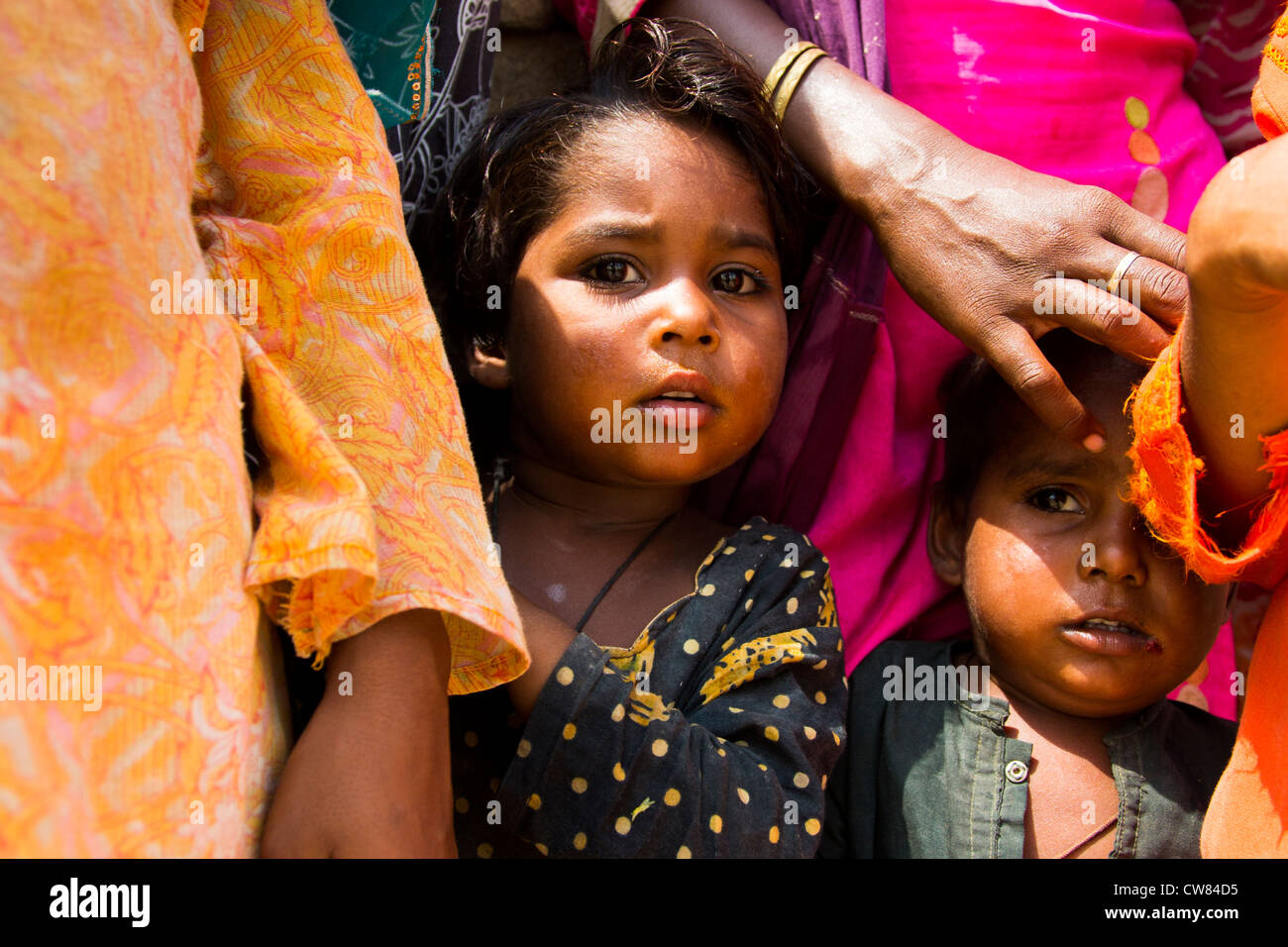 Jeune fille dans la Province de Punjab, Pakistan Banque D'Images