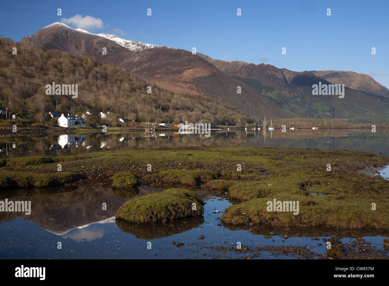 Le Loch Leven, Glencoe village, North Ballachulish Banque D'Images