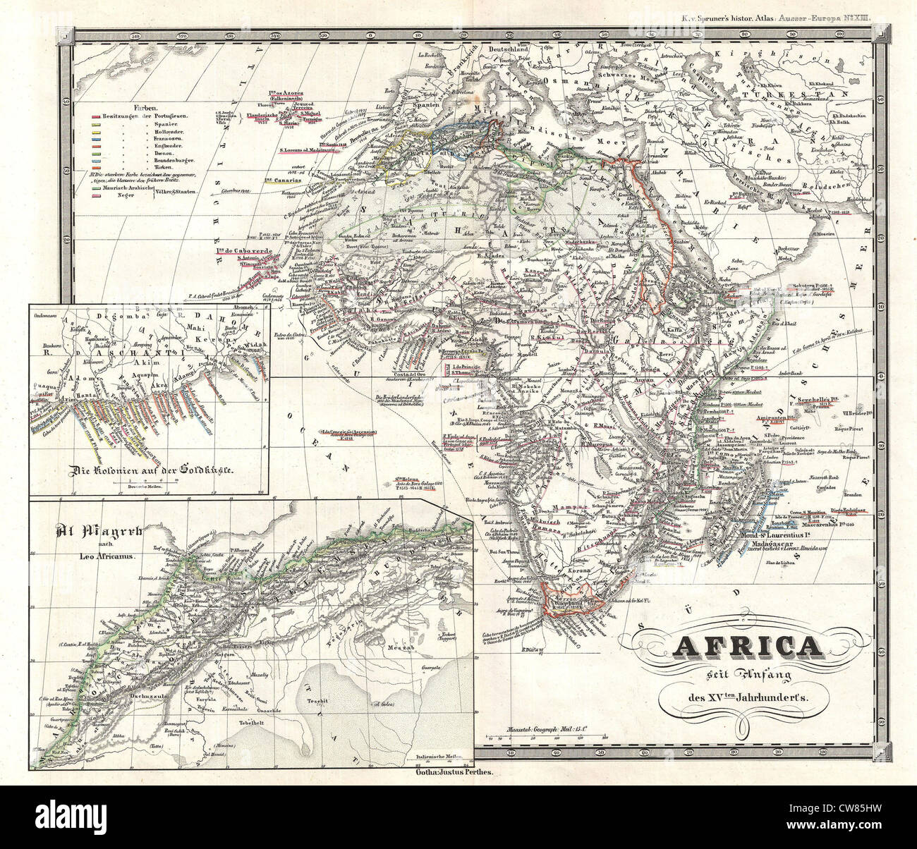 Ancienne carte de l'afrique Banque de photographies et d’images à haute — free download