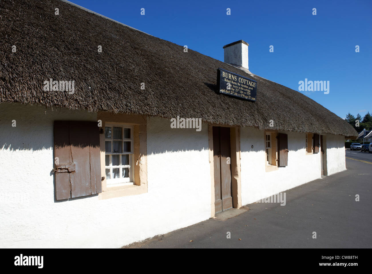 Robert Burns cottage Écosse Royaume-Uni Royaume-Uni Banque D'Images