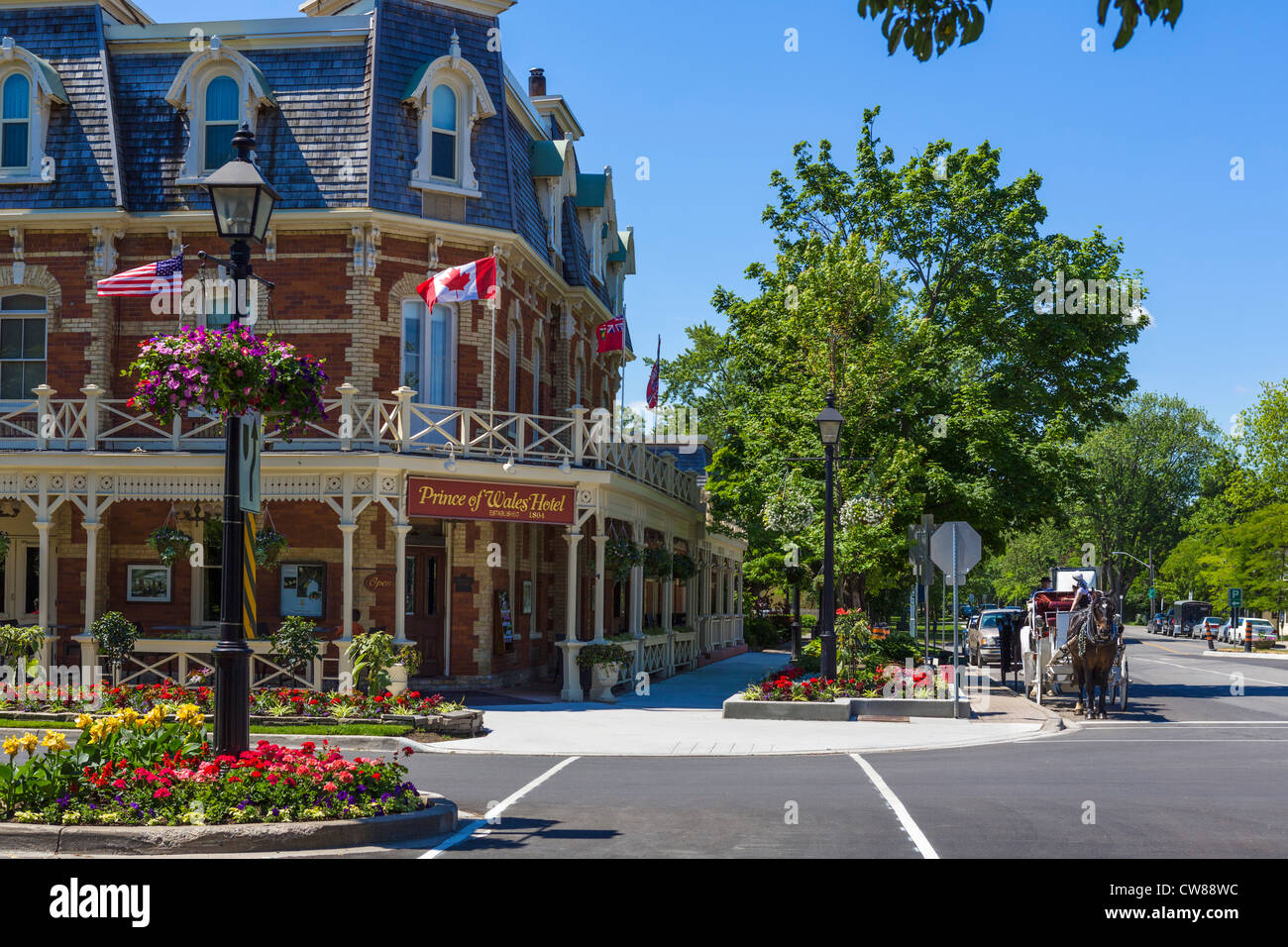 L'historique de l'Hôtel Prince de Galles, Niagara-on-the-Lake, Ontario, Canada Banque D'Images
