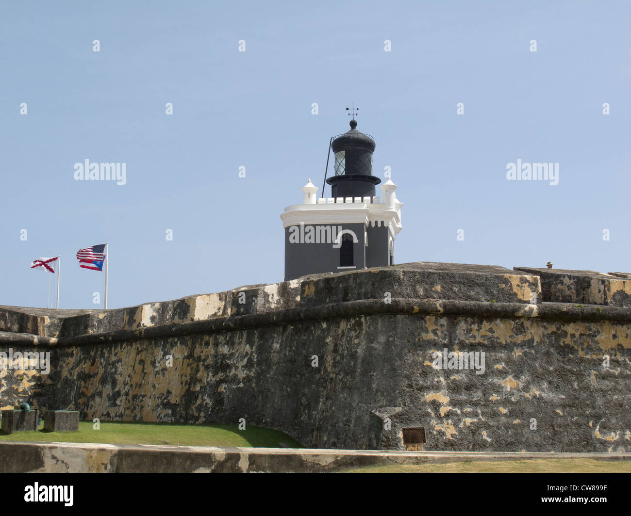 Forteresse El Morro à San Juan, Puerto Rico Banque D'Images