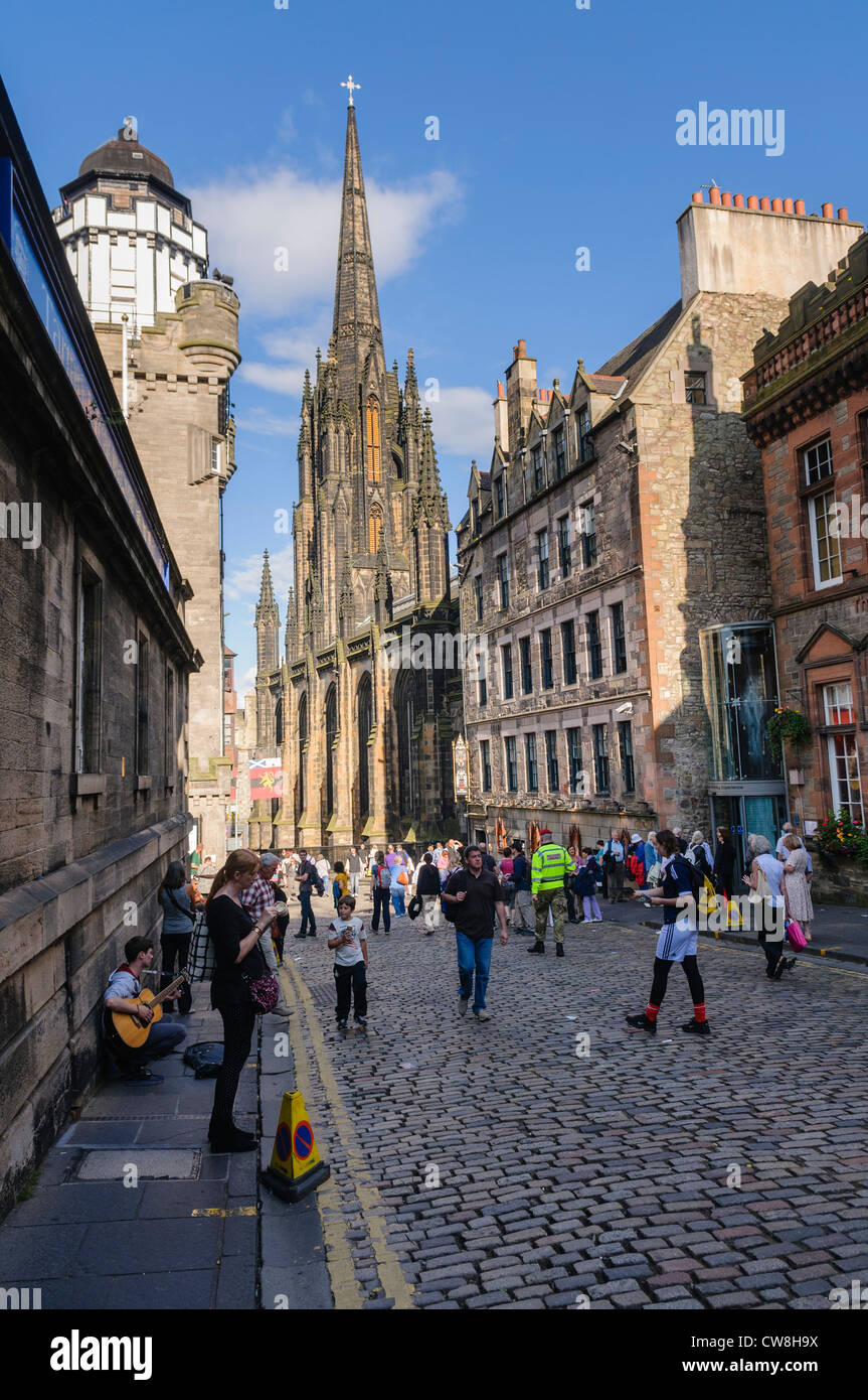 Castlehill, Royal Mile, Édimbourg. Banque D'Images
