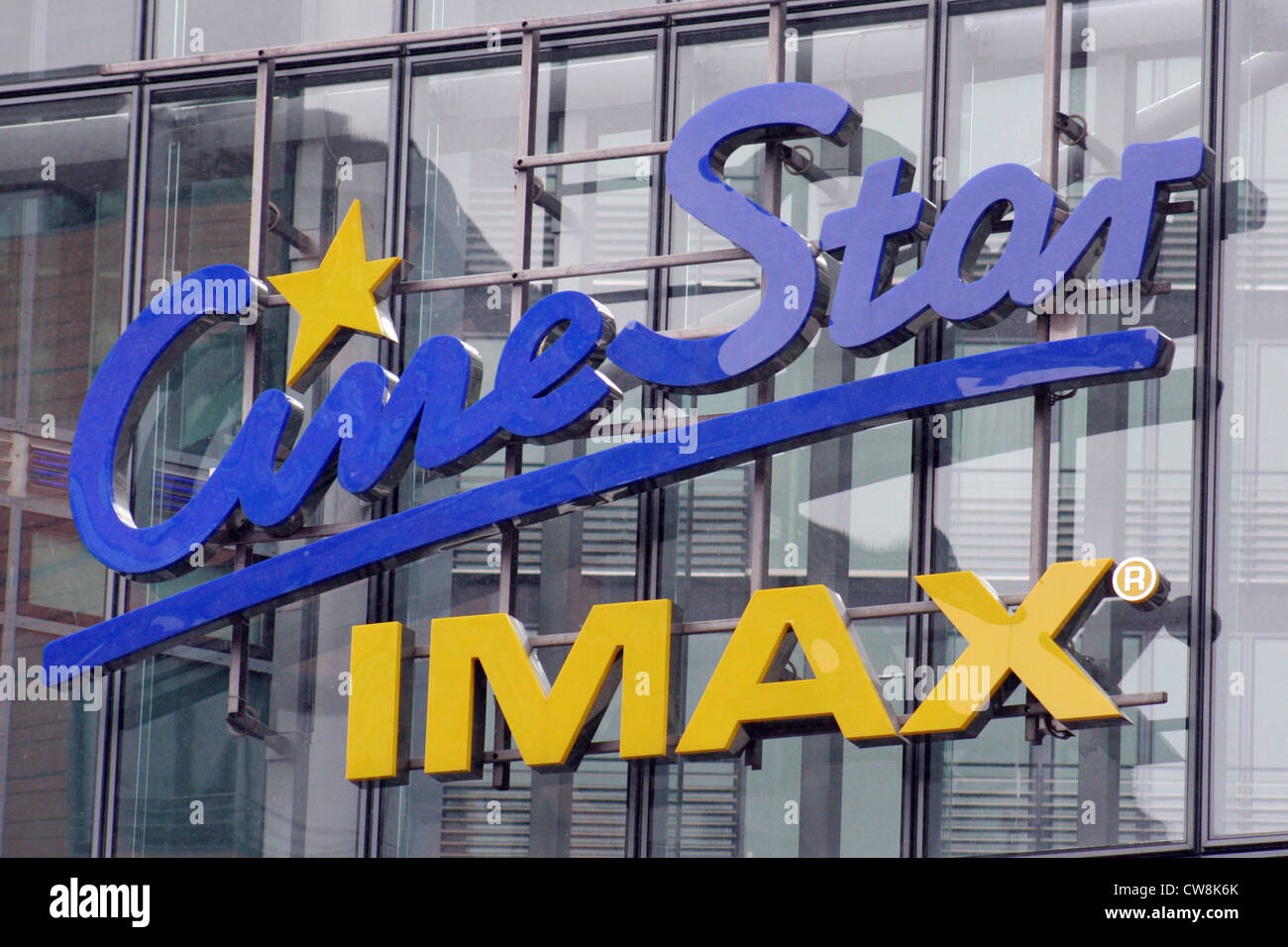 Berlin, écrit l'Imax CineStar Banque D'Images