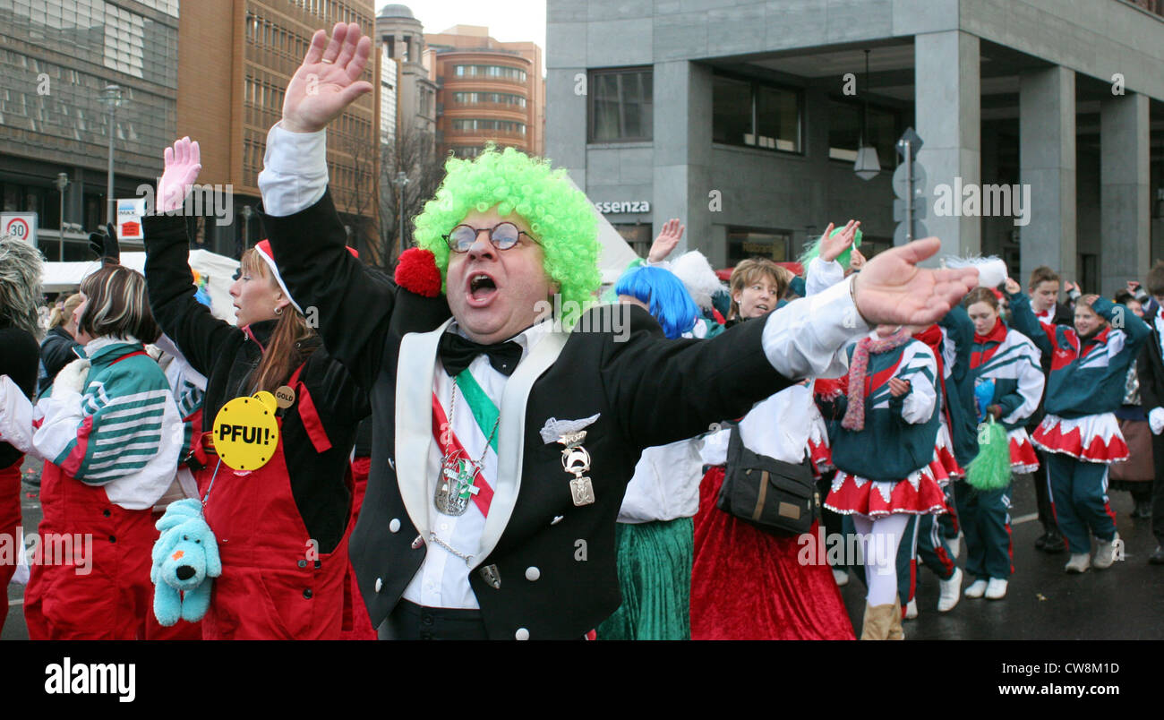 Fou de Berlin le défilé du carnaval Banque D'Images