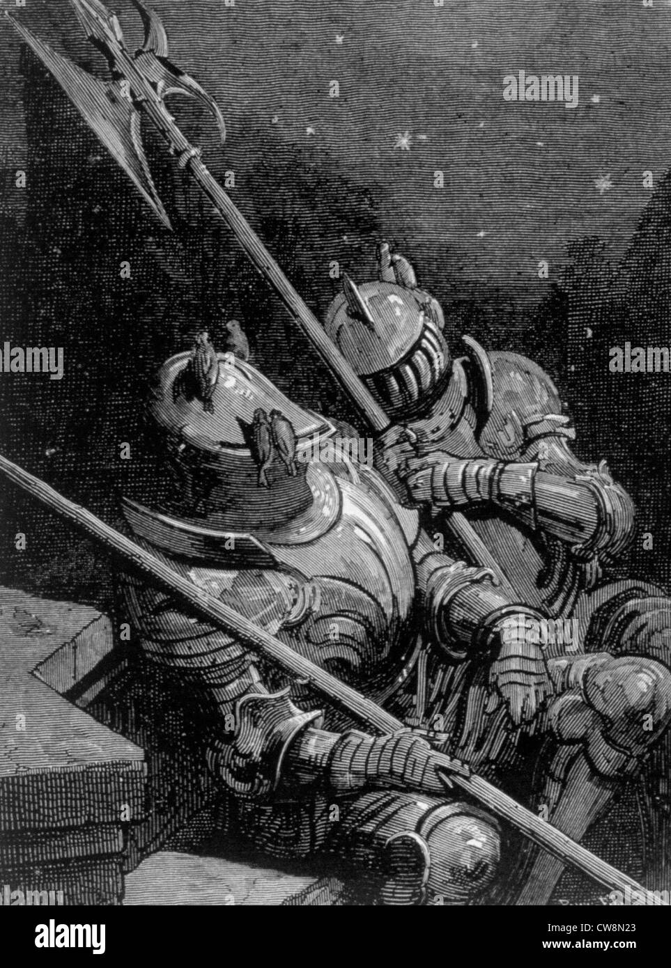 Rabelais, illustration par Gustave Doré Banque D'Images
