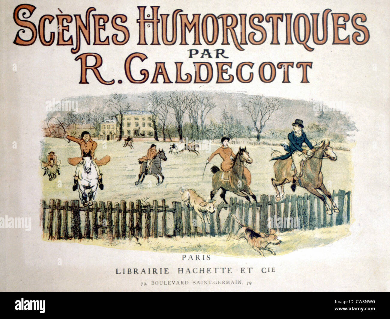 Des scènes humoristiques, illustration par Randolph Caldecott Banque D'Images
