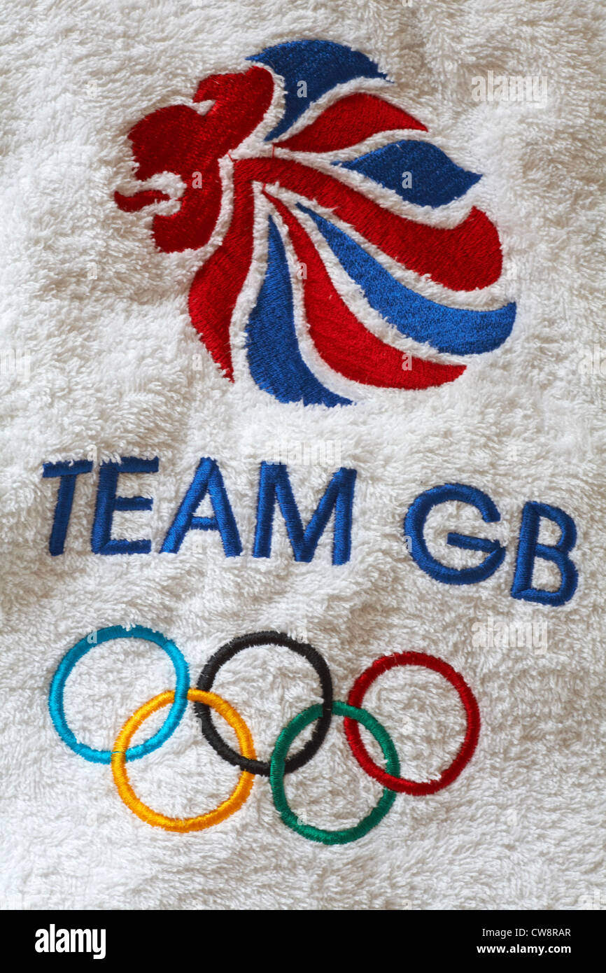 Détails sur la robe de chambre de l'équipe GB fournie aux Olympiens pour les Jeux Olympiques de Londres 2012 Banque D'Images