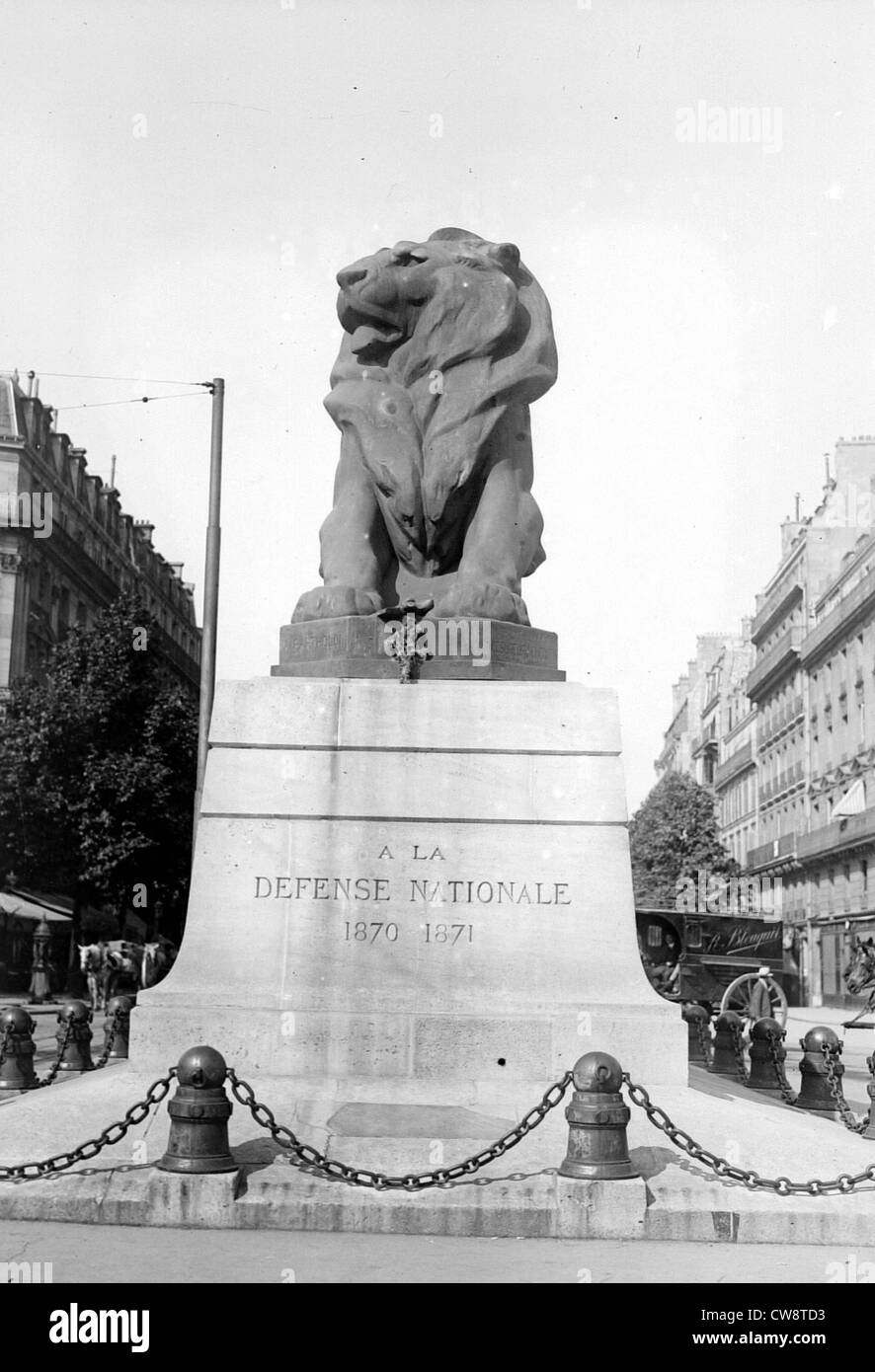 Paris la Défense nationale 1870-1871 Guerre monument Banque D'Images