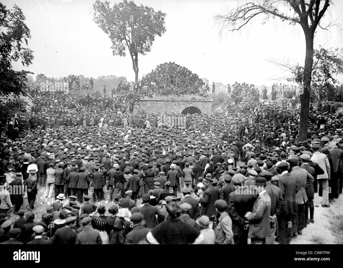 Réunion de la métallurgie à Saint-Denis Banque D'Images