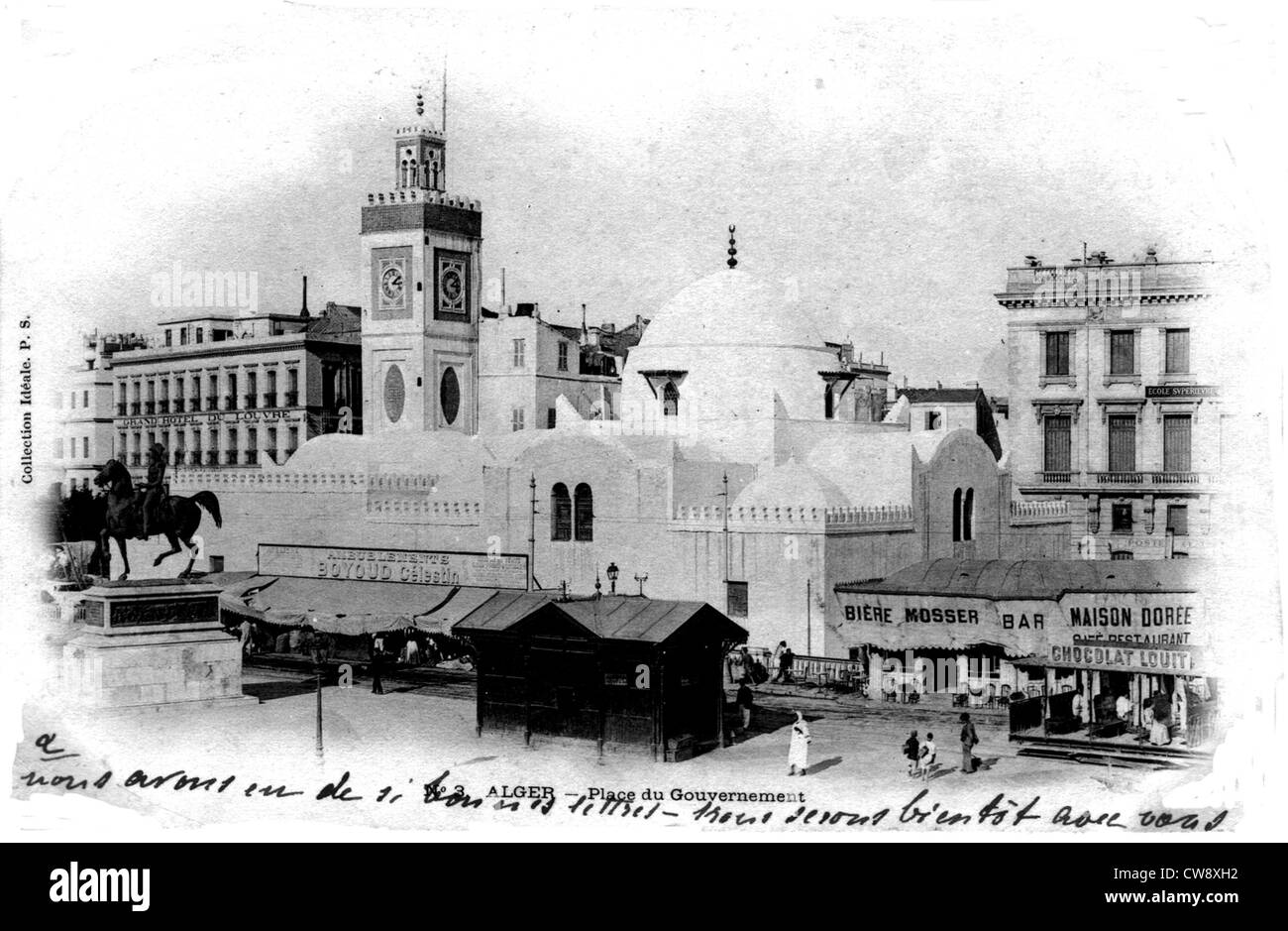 Alger, Place du gouvernement Banque D'Images