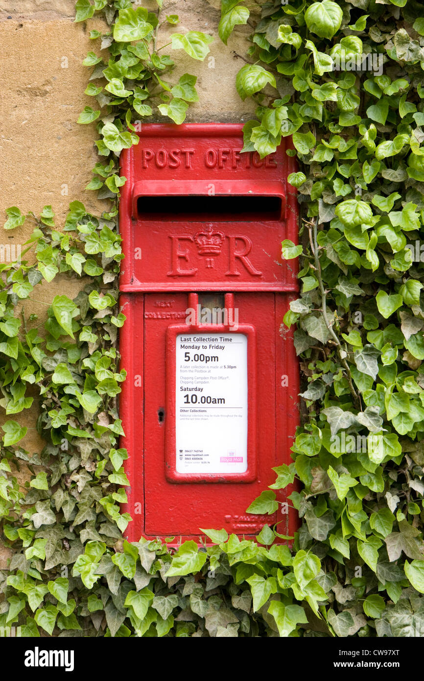 Cotswolds : Chipping Campden postbox Banque D'Images