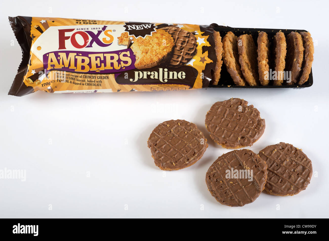 Fox's biscuits au chocolat praliné Ambers Banque D'Images