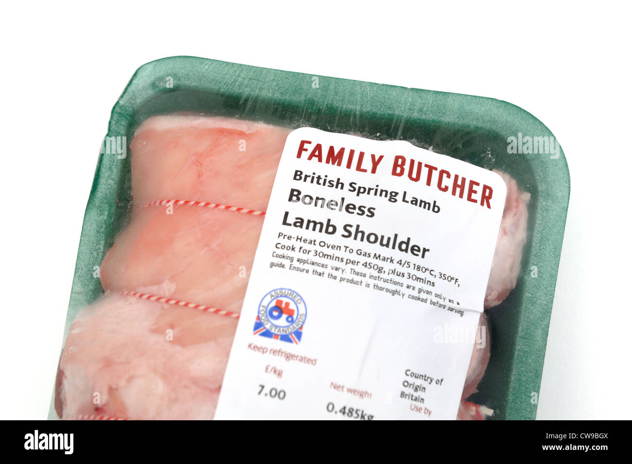Un détail d'agneau désossé pack de l'épaule Banque D'Images