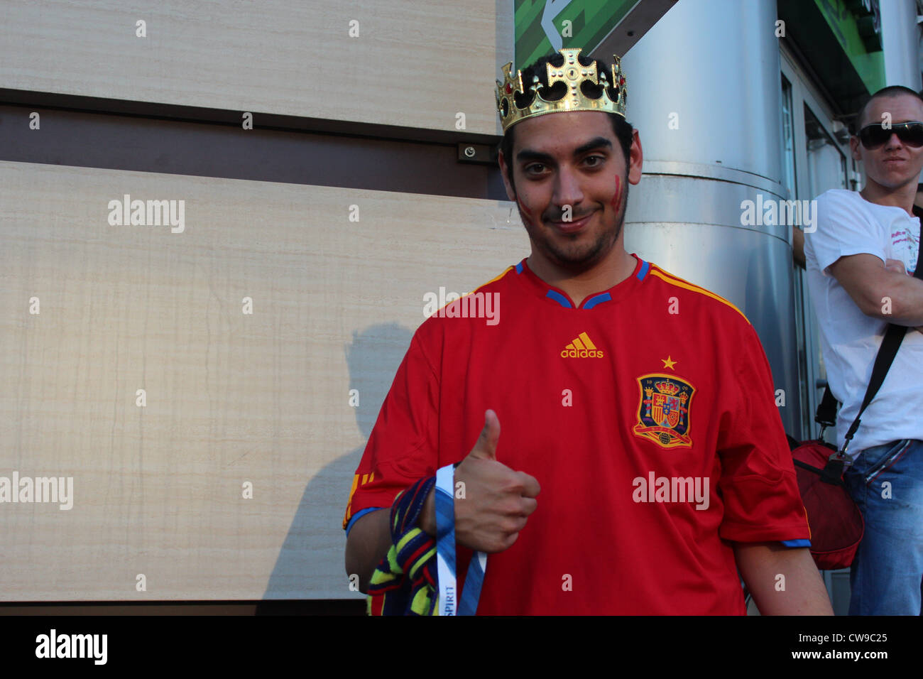 Espagne Footbal King. Finale. Kiev, Ukraine, d'Europe de Football 2012 Banque D'Images