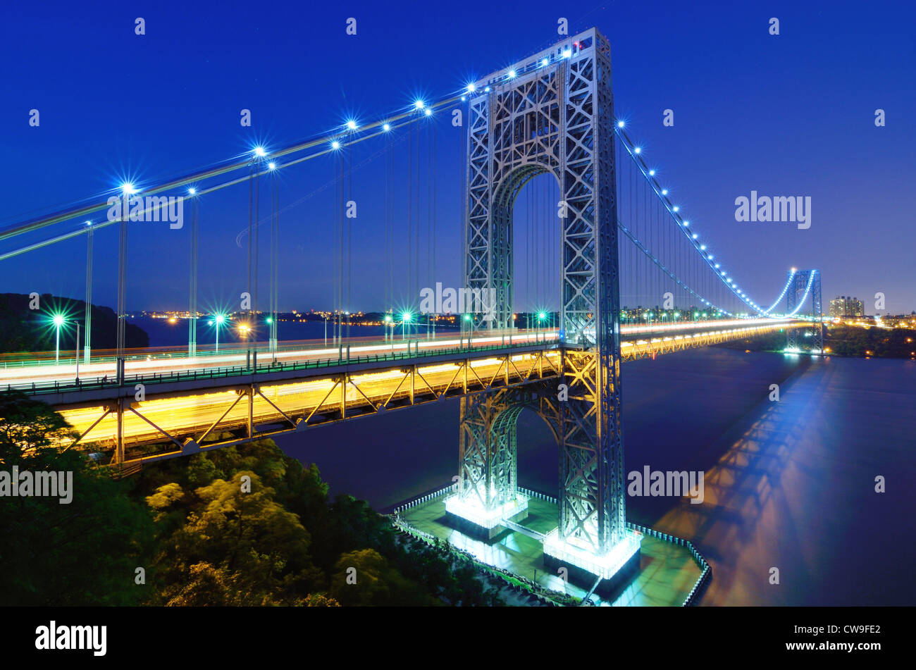 George Washington Bridge. Banque D'Images