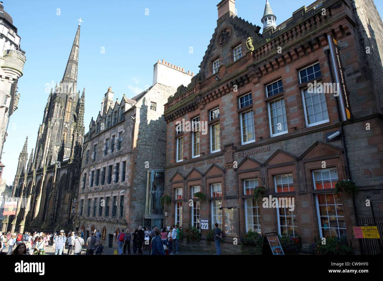 Le scotch whisky l'expérience de la sorcellerie et le moyeu sur le Royal Mile edinburgh scotland uk united kingdom Banque D'Images