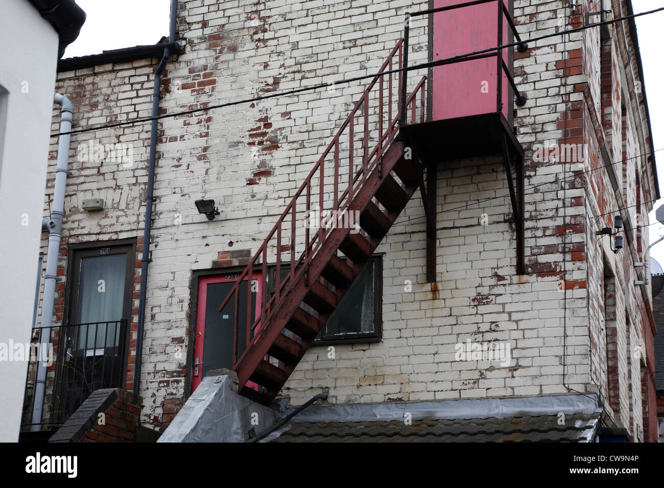Bâtiment délabré à Nottingham, Angleterre, Royaume-Uni. Banque D'Images