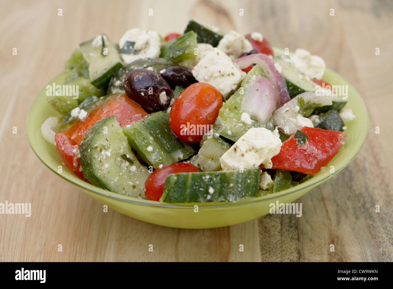 Salade grecque à la Feta Banque D'Images