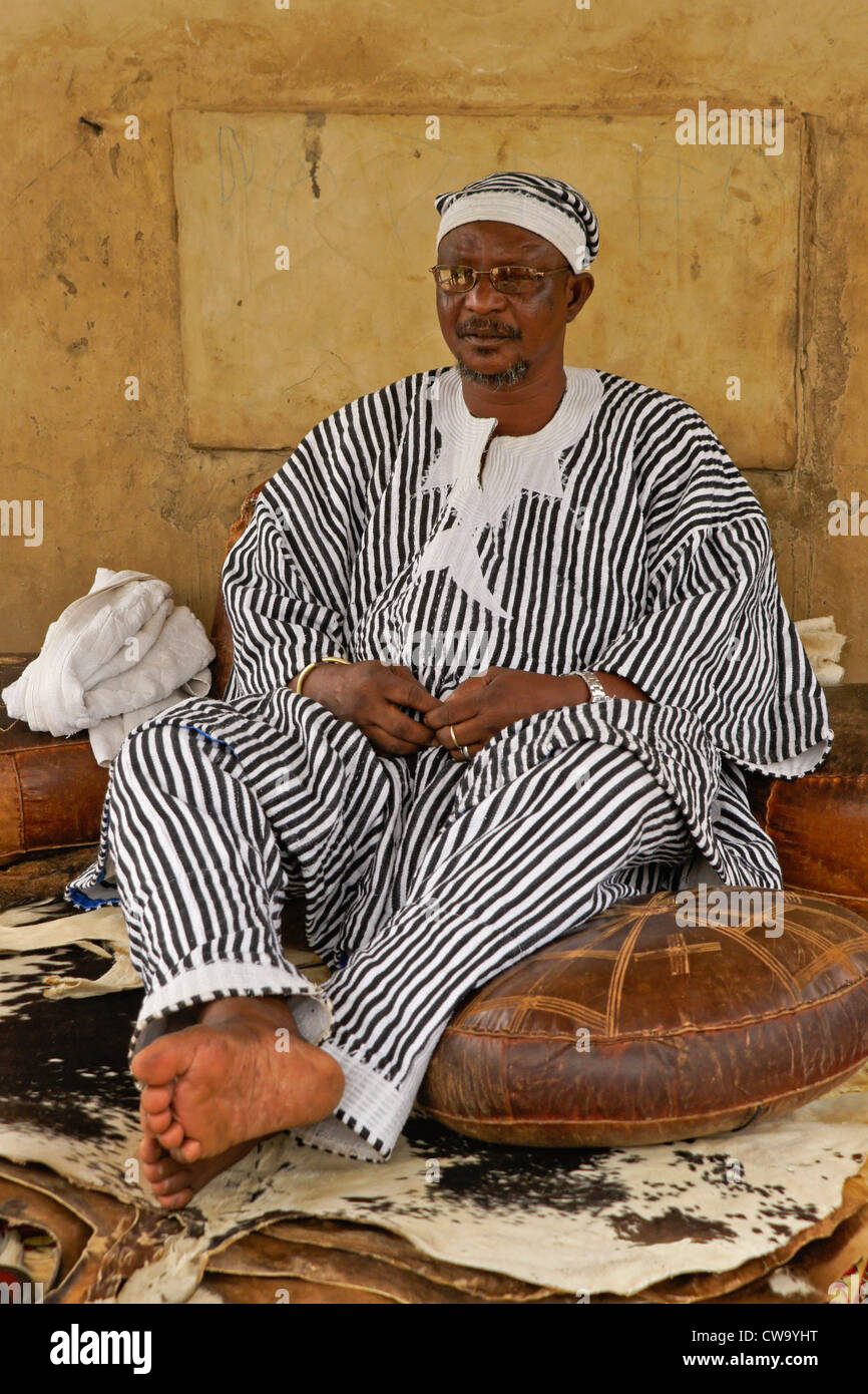 Le chef de tribu Frafra, Bongo, Ghana Banque D'Images