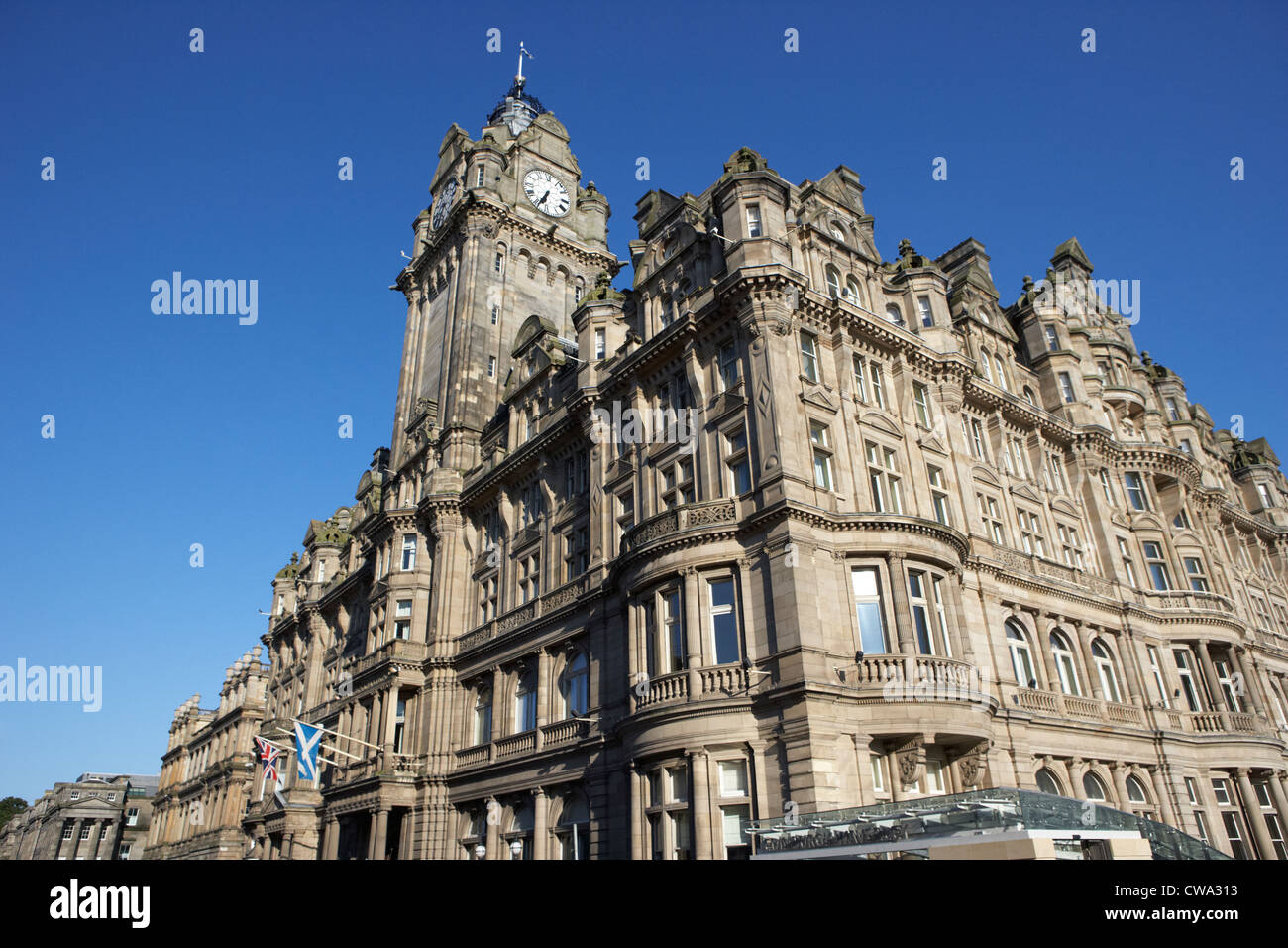 Le bateau Balmoral Hotel Edinburgh scotland uk united kingdom Banque D'Images