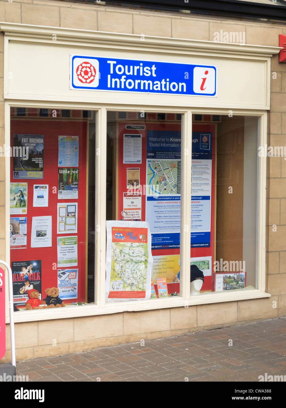 Informations touristiques sur York Yorkshire Angleterre Banque D'Images