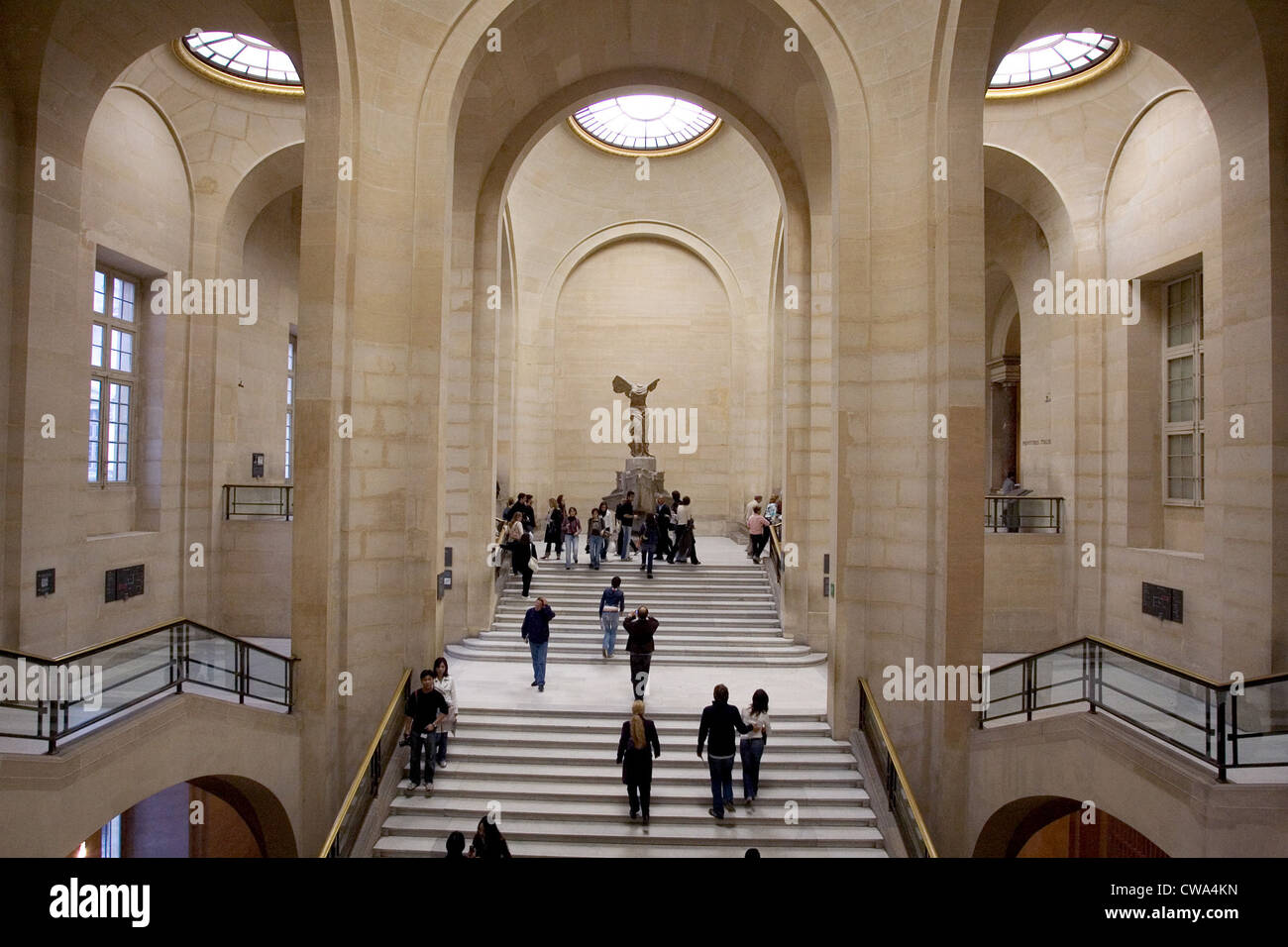 Escalier au Louvre Paris Banque D'Images