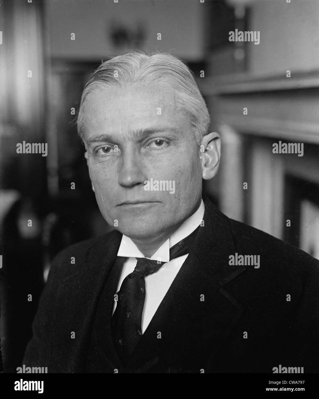 Le sénateur Hiram Bingham a servi comme à partir de 1925-1932. Il était aussi l'archéologue connu pour ses 1911 découverte de Machu Picchu en Banque D'Images