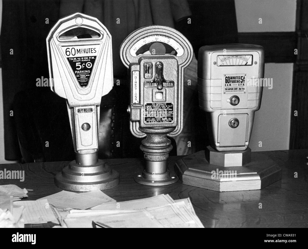 Les PARCOMÈTRES datant de 1938 et plus tôt.. Avec la permission de la CSU : Archives / Everett Collection Banque D'Images