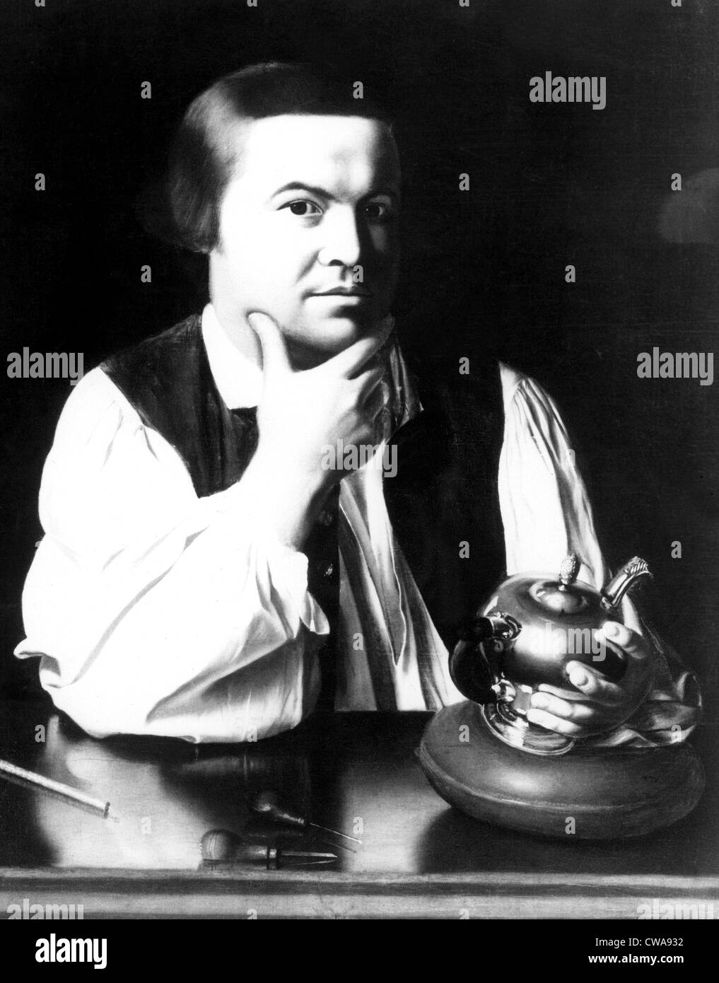 BOSTON : c'est du Copley huile sur toile portrait de Paul Revere, fait dans la période de 1768-1770. 6-16-75. Avec la permission de : CSU Banque D'Images