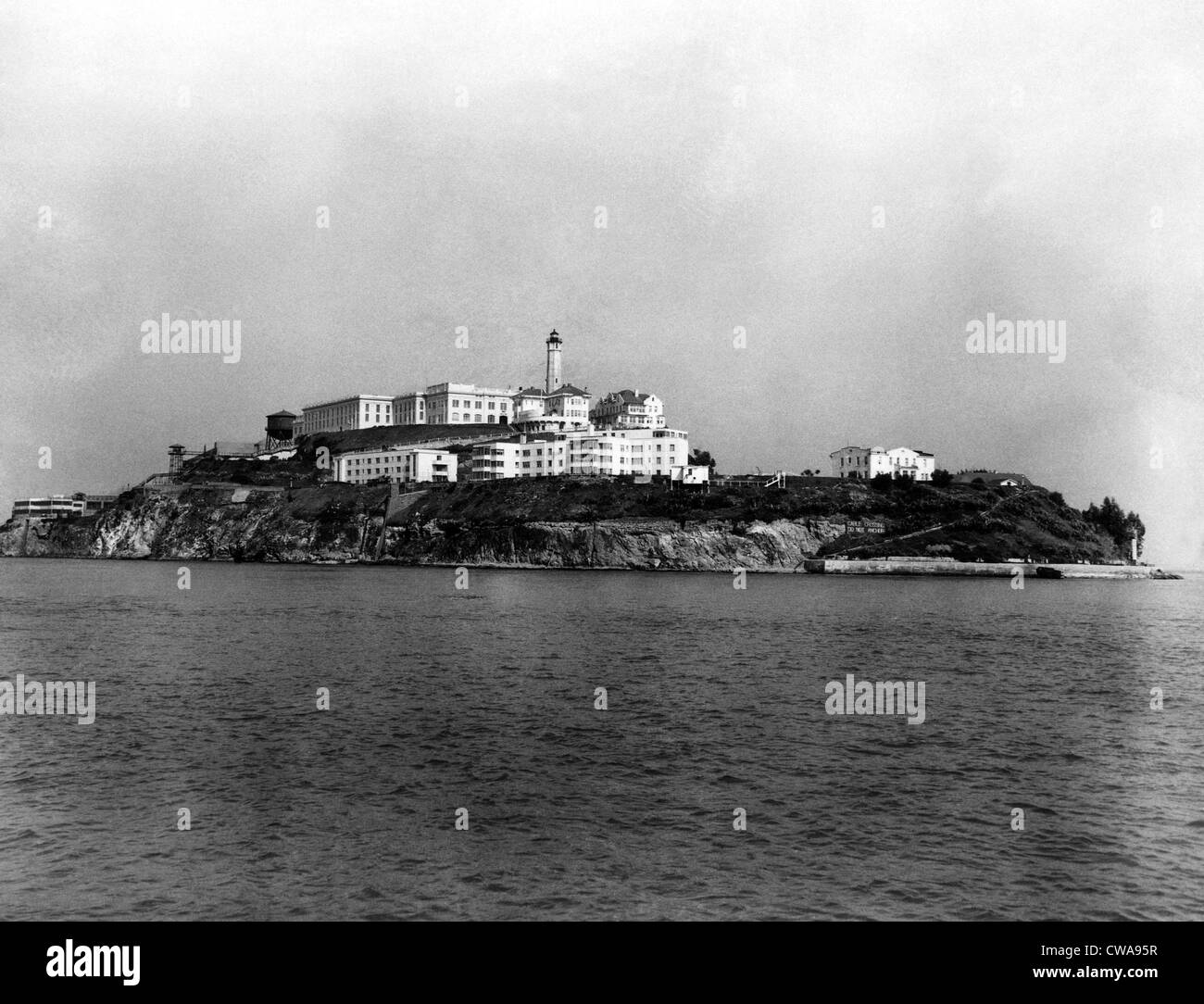 L'île d'Alcatraz, San Francisco, vers 1960. Avec la permission de : Archives CSU/Everett Collection Banque D'Images