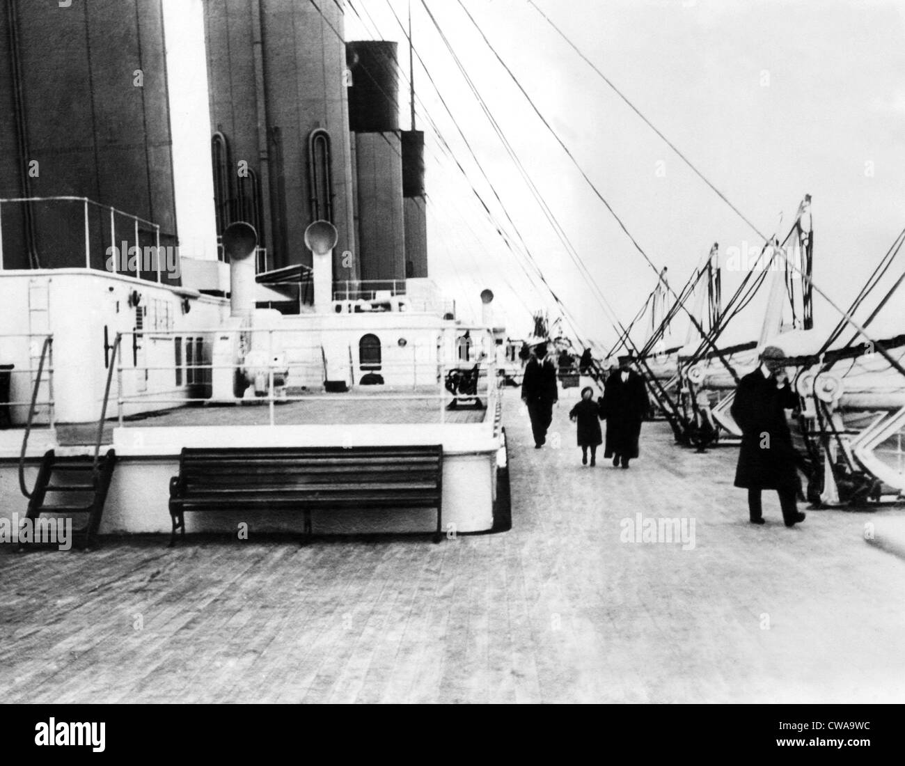 RMS Titanic, qui a coulé après avoir heurté un iceberg sur son voyage, 1912.. Avec la permission de la CSU : Archives / Everett Collection Banque D'Images