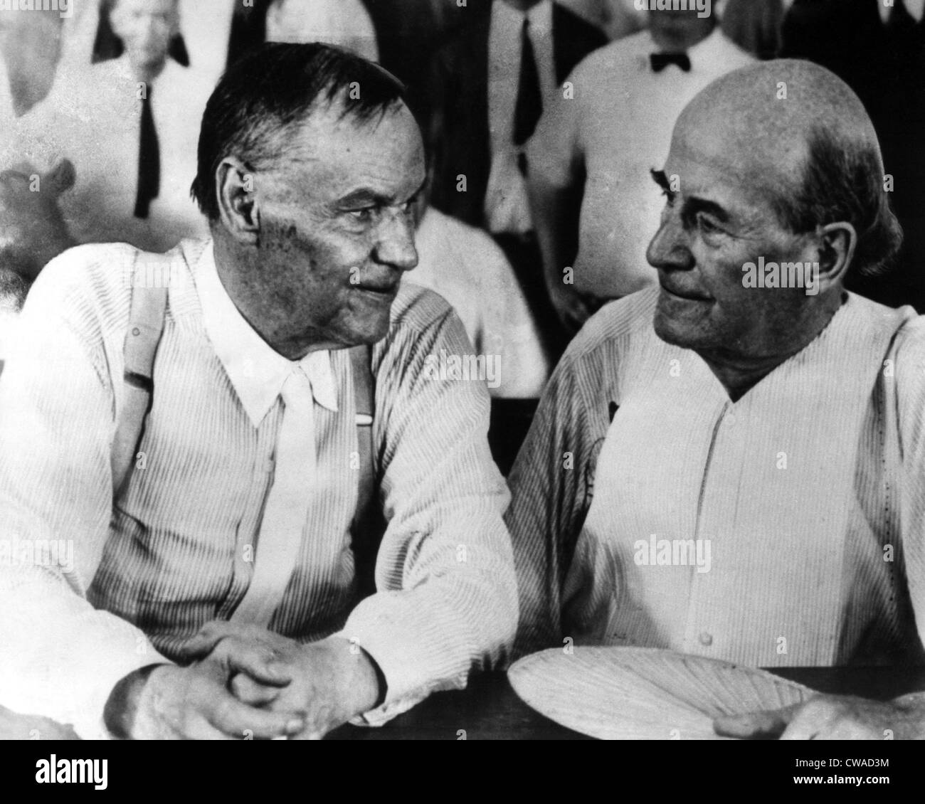 Clarence Darrow et William Jennings Bryan, vers 1925. Avec la permission de : Archives CSU/Everett Collection Banque D'Images