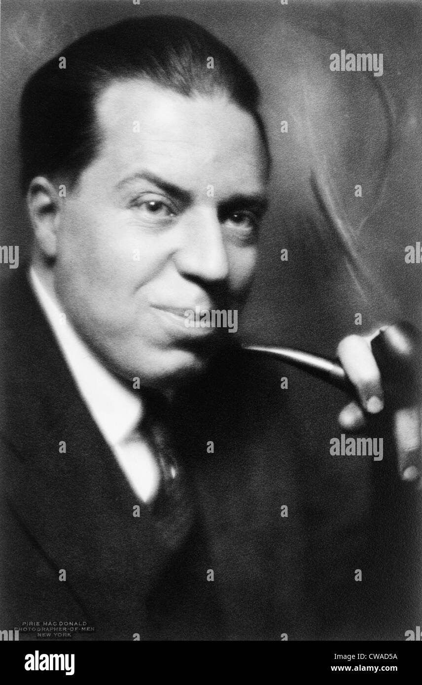 Christopher Morley (1890-1957) écrivain américain surtout connu pour son best-seller 'Kitty Foyle' (1939), qui a été transformé en un film Banque D'Images