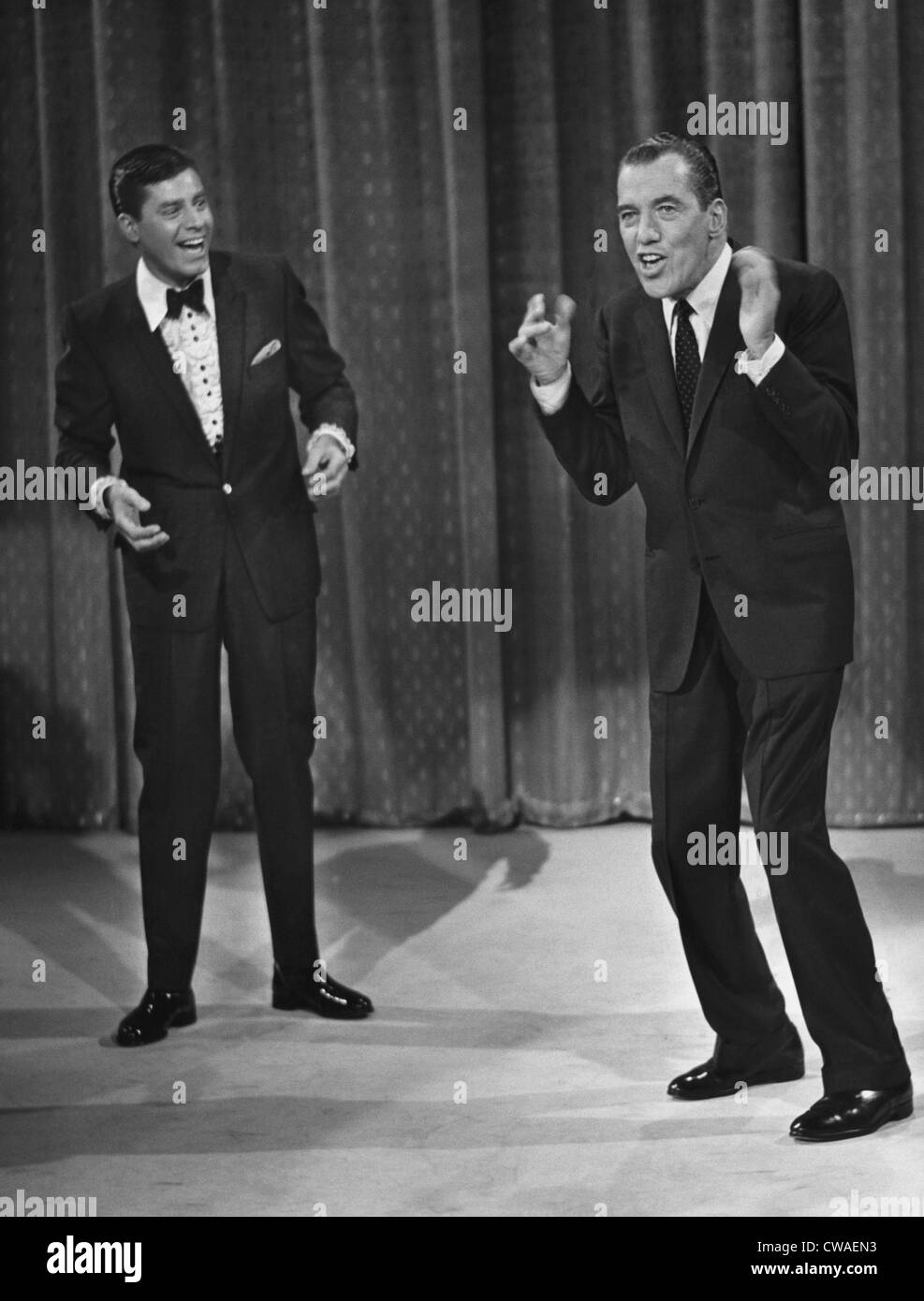 Jerry Lewis, et Ed Sullivan, vers 1961. Avec la permission de : Archives CSU/Everett Collection Banque D'Images