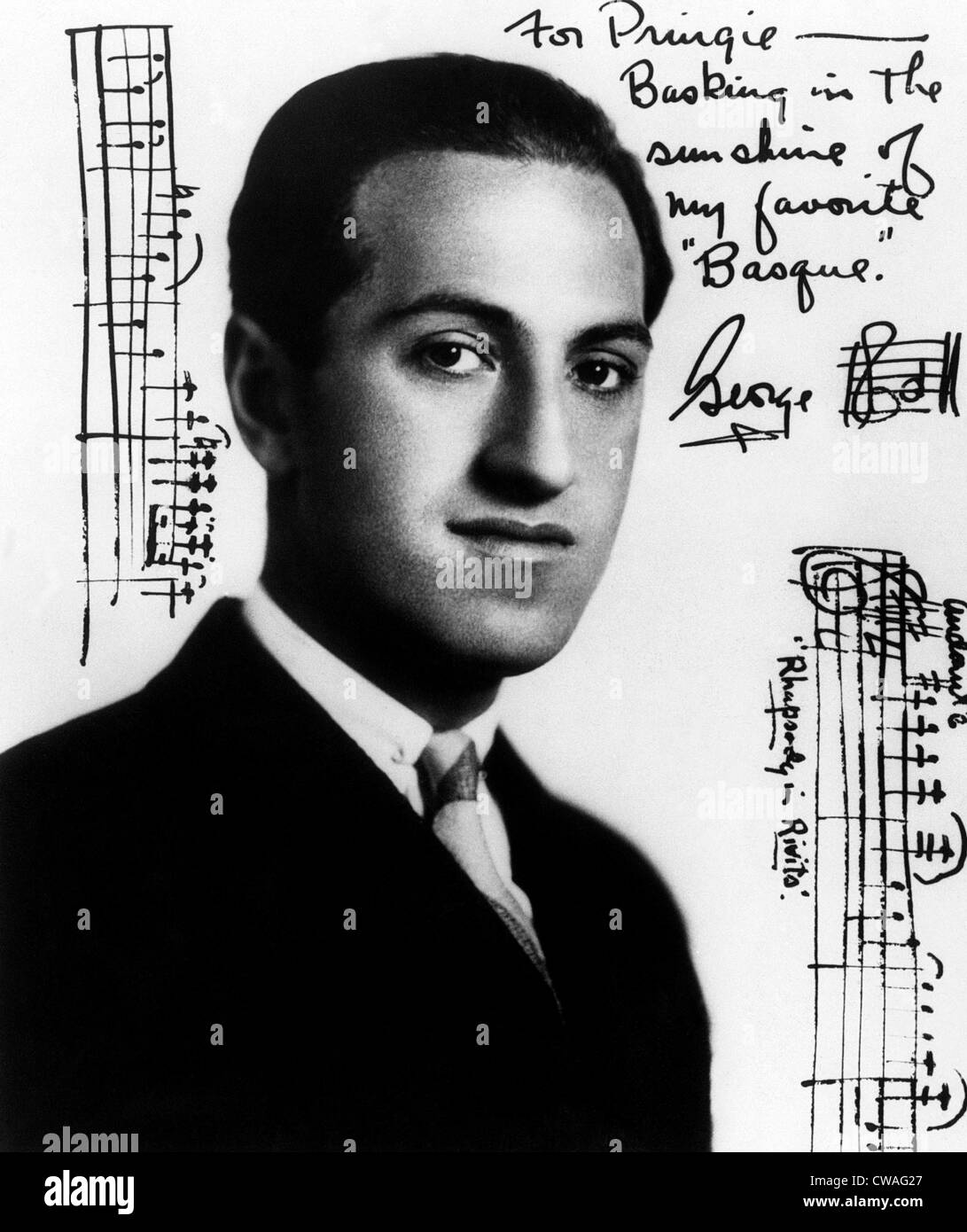 Le compositeur George Gershwin (1898-1937). Avec la permission de : Archives CSU/Everett Collection. Banque D'Images