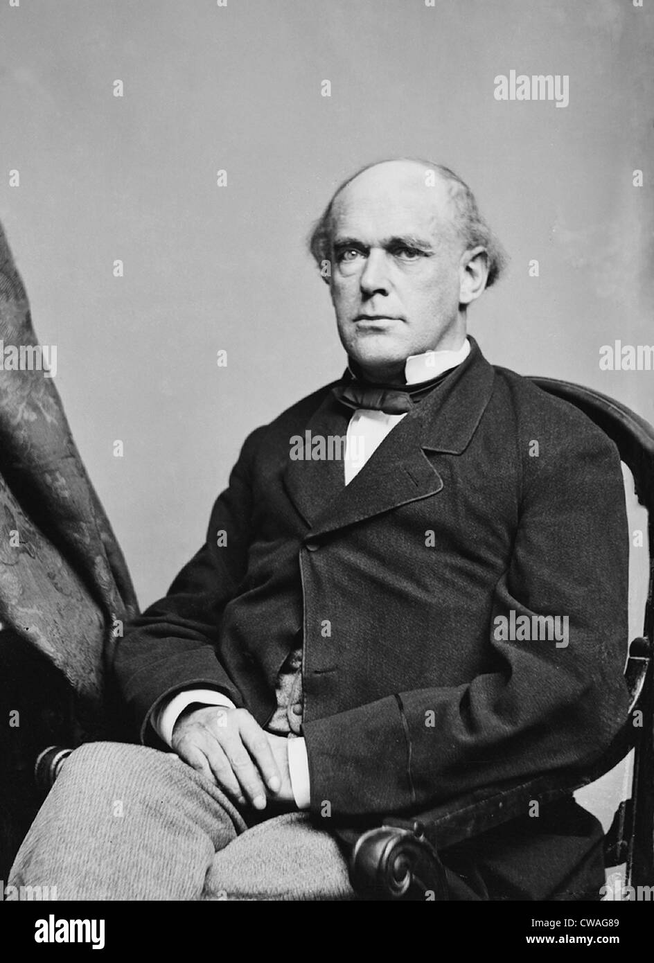 Salmon P. Chase (1808-1873) tenté d'obtenir la nomination présidentielle des Républicains en 1856 et 1860. Il a été Lincoln Banque D'Images