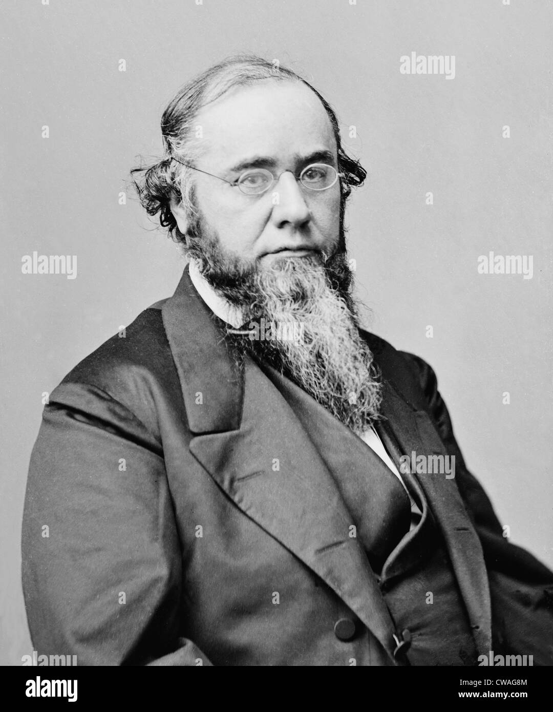 Edwin M. Stanton (1814- 1869) a été Lincoln's deuxième secrétaire de la guerre. Alors qu'il pourrait être politiquement de duplicité, sa vigoureuse Banque D'Images