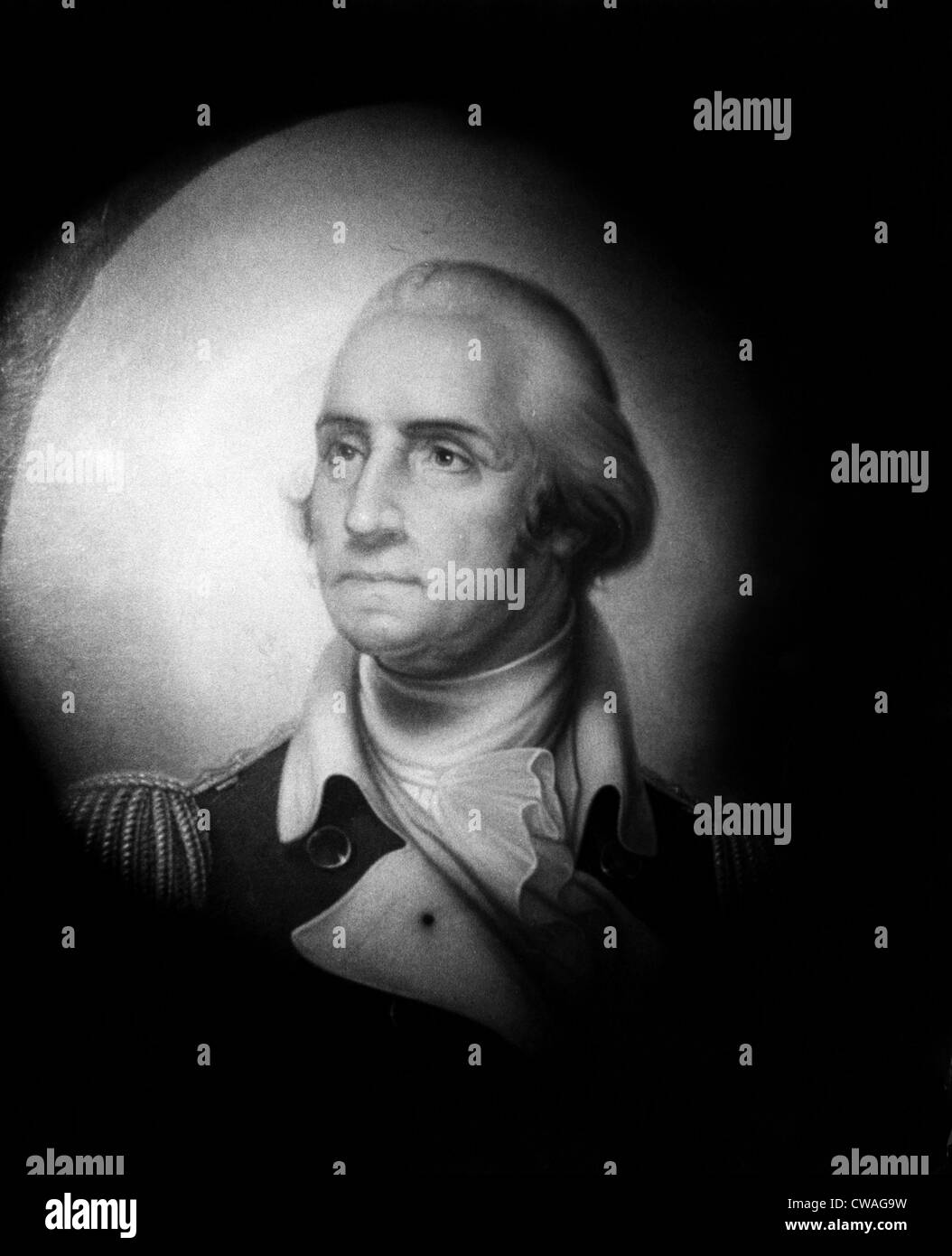 George Washington (1732-1799), le président des États-Unis, 1789-1797, ch. Années 1790.. Avec la permission de la CSU : Archives / Everett Collection Banque D'Images