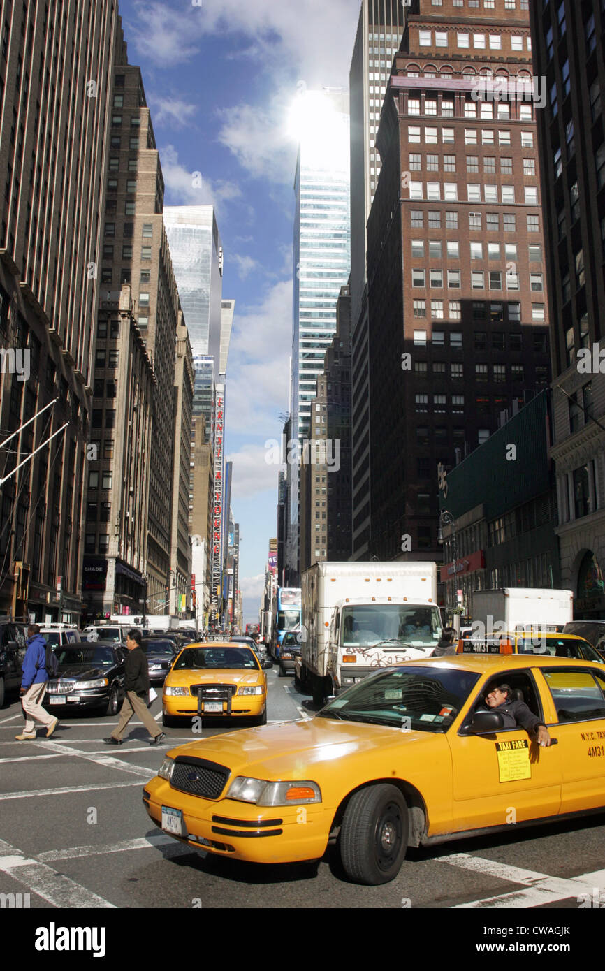 New York, le trafic routier Banque D'Images