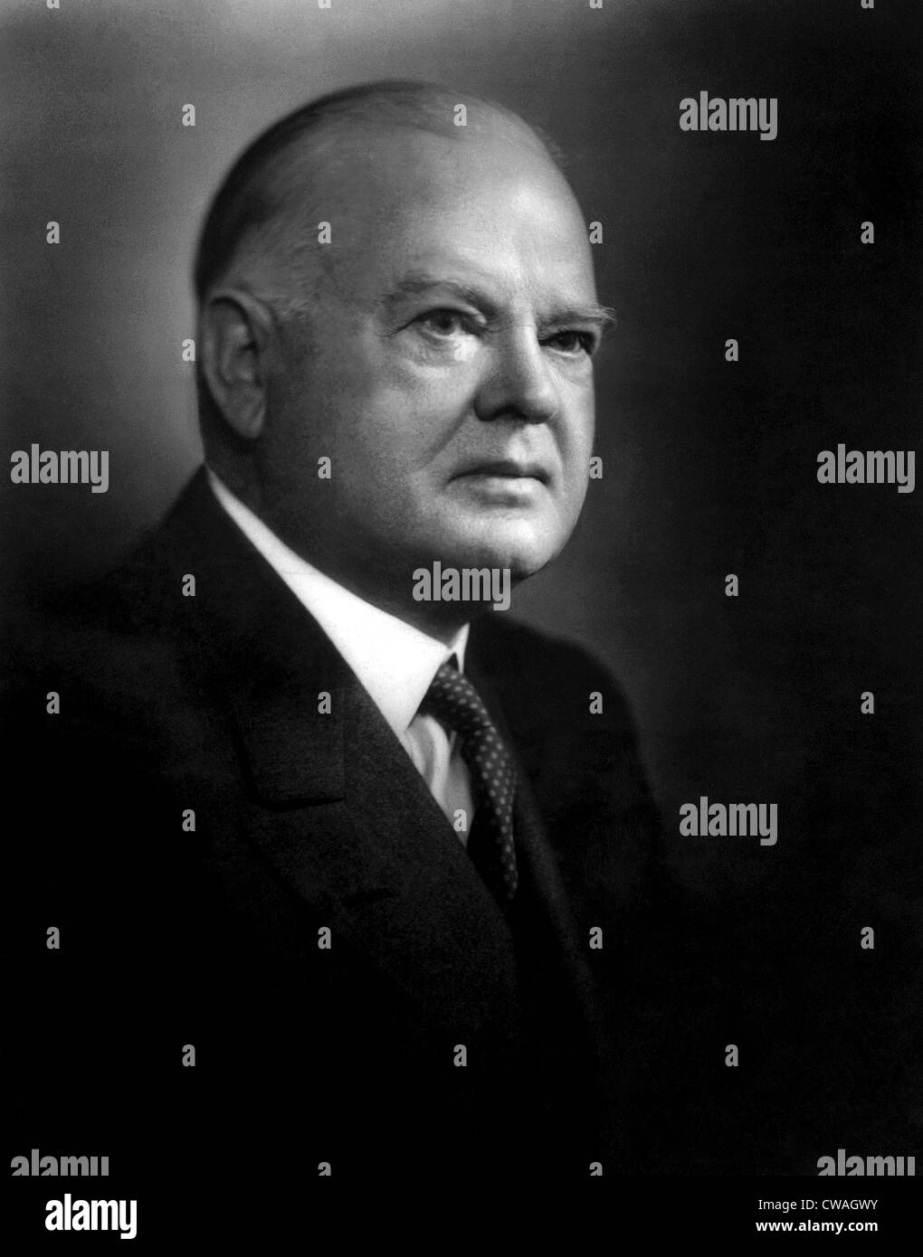 Le président Herbert Hoover, ca 1940. Avec la permission des Archives CSU/Everett Collection. Banque D'Images