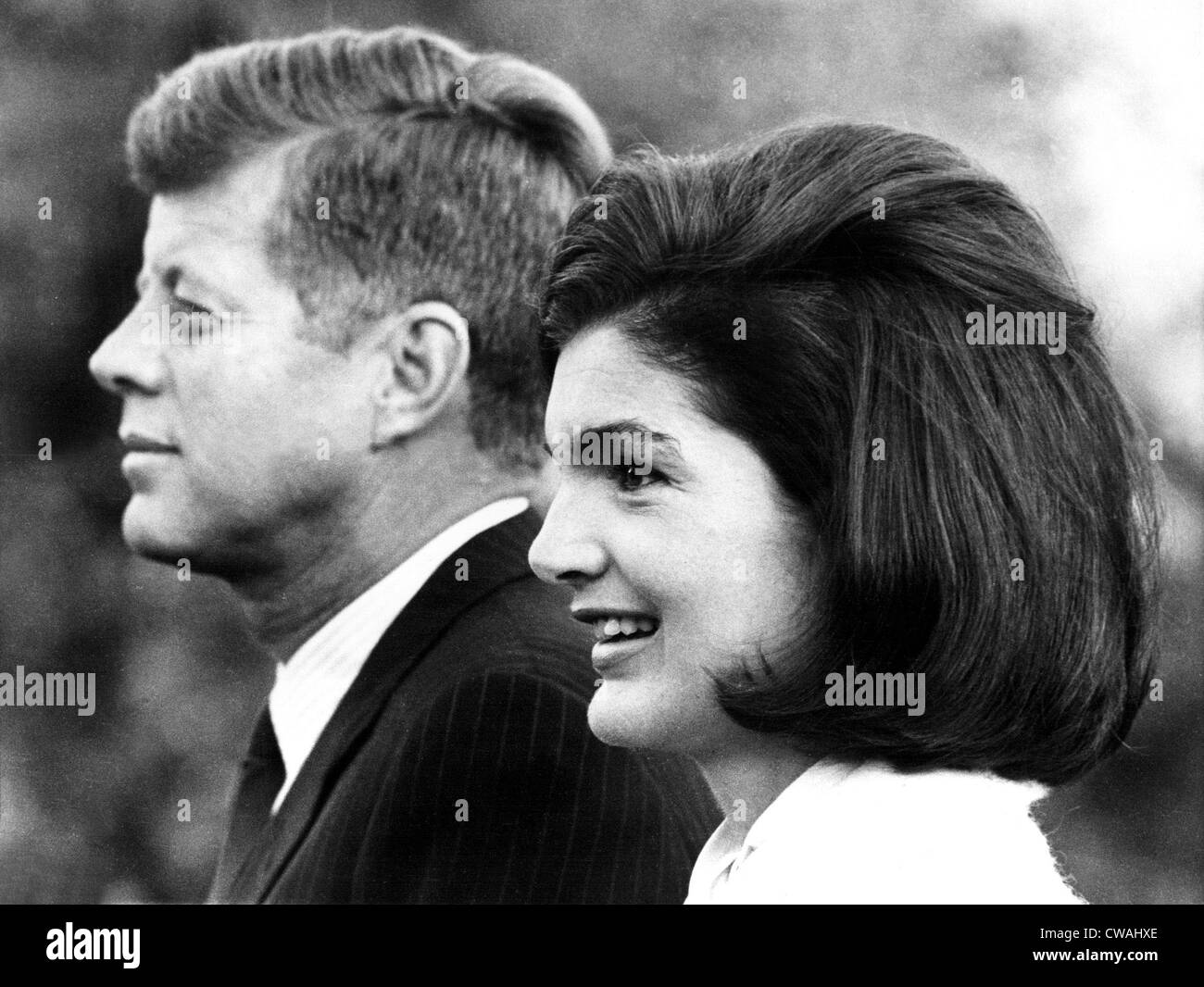 John F. Kennedy et de Jacqueline Kennedy à la Maison Blanche, 11/13/63. Avec la permission de la CSU : Archives / Everett Banque D'Images