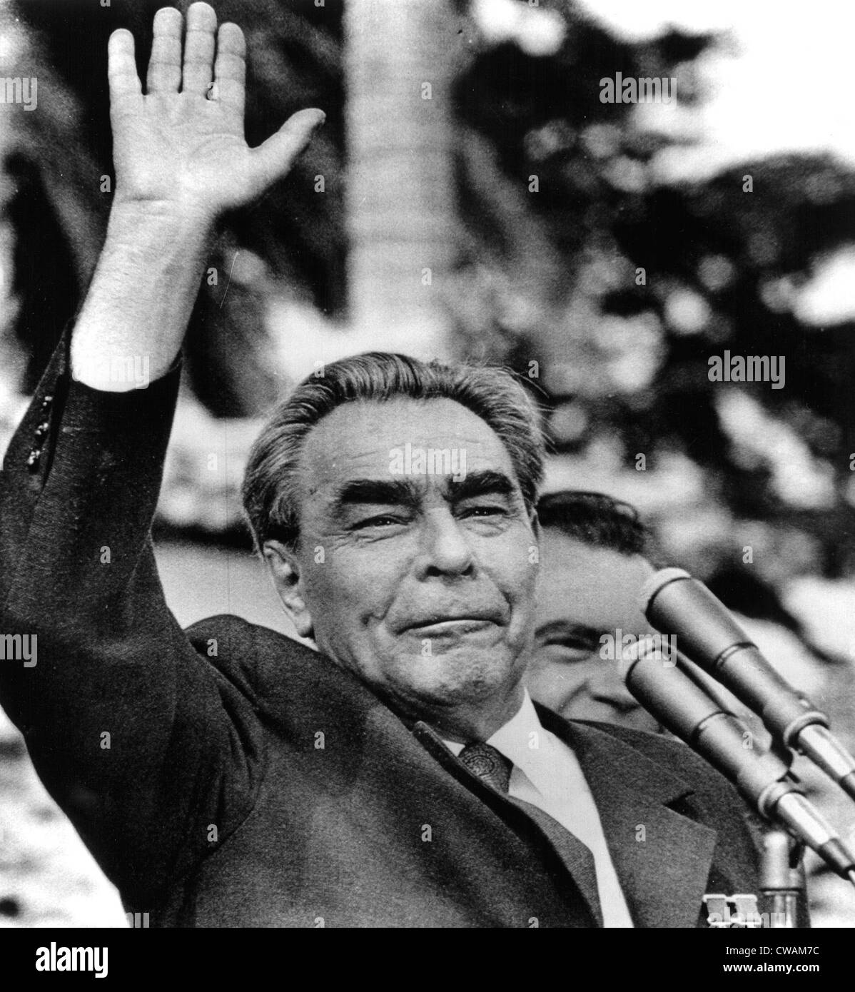 Leonid Brejnev en Californie lors d'un sommet de parler avec le président Richard Nixon, juin 1973. Avec la permission de la CSU : Archives / Everett Banque D'Images