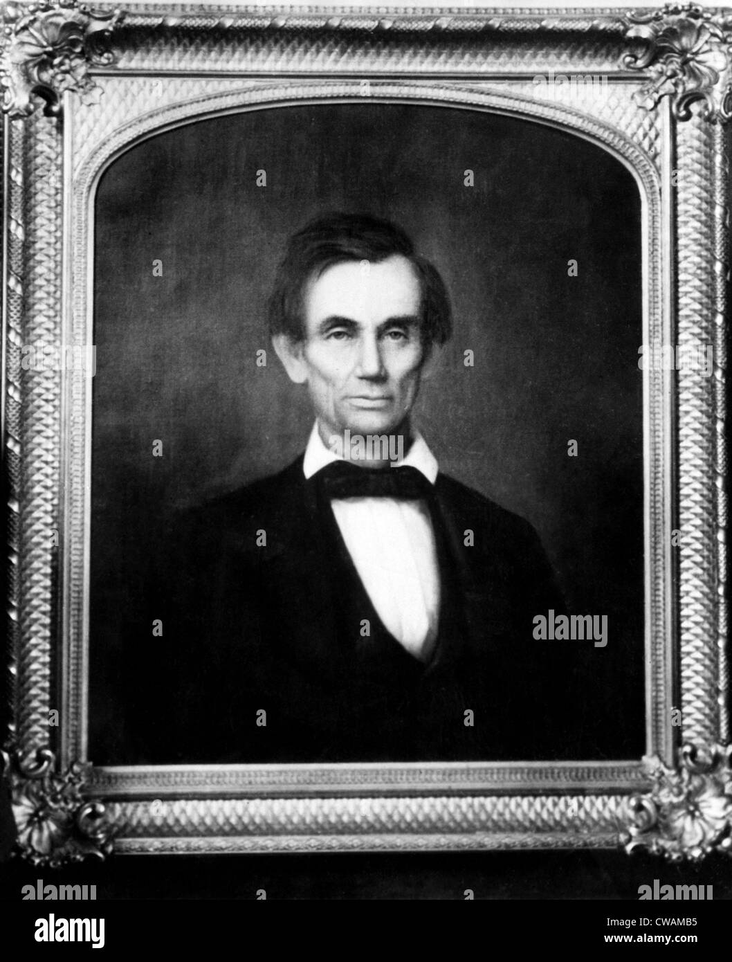 Abraham Lincoln (1809-1865), Président des États-Unis (1861-1865), Lincoln's favorite portrait de lui-même choisi d'environ 20 peintures Banque D'Images
